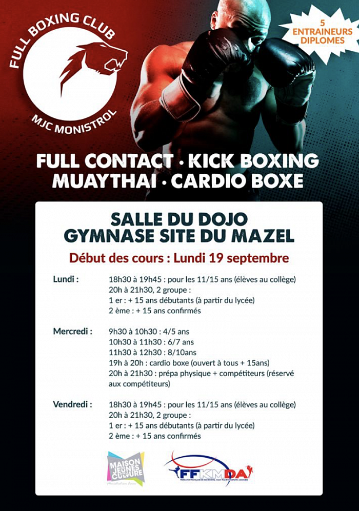 Baby Boxe & Kick Boxing - MJC Monistrol